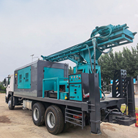 Foreuse de puits d'eau montée sur camion 100-300m, machine de forage hydraulique haute efficacité pour véhicules