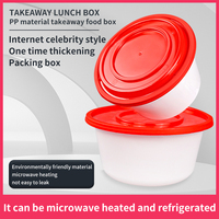 Robuste biodégradable micro-ondes jetable thermoformé PP repas conteneur Bento déjeuner restauration à clapet alimentaire à emporter boîte