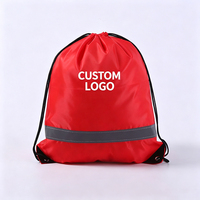 Sac à dos à cordon personnalisé Ouxun en polyester 210D réutilisable avec design coloré pour la gym, le sport et les activités de plein air