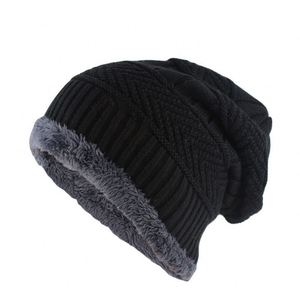K104 New Winter Fleecy <strong>Men</strong> Knitted <strong>Hats</strong> Warm Snow Outdoor Sports Korean Edition <strong>Woollen</strong> <strong>Hats</strong> Breathable Versatile <strong>Hat</strong> - Product Image 1