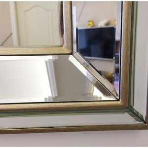 <span class=keywords><strong>Espejo</strong></span> de Pared Decorativo Grande con Marco Cuadrado de PU, Estilo <span class=keywords><strong>Vintage</strong></span>, Marca Evelyn, para el Hogar - Product Image 3