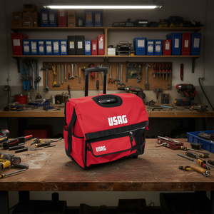 USAG <b>Tool</b> <b>Bag</b> <b>Rolling</b> Red 20 In With Wheels For Workshop Storage - Product Image 3