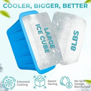Machine à glace en silicone OEM de gros volume, sans BPA, capacité extra-large de 8 lb, facile à nettoyer, qualité alimentaire - Product Image 1