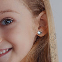 Boucles d'oreilles clous Changda Black Dragon Moonstone, tendance, serties pavé, hypoallergéniques, bijoux fantaisie