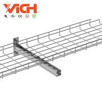Plateau de câbles optiques ignifuge Vichnet Factory GI avec panier de câbles et couvercle pour centre de données, résistant aux tremblements de terre