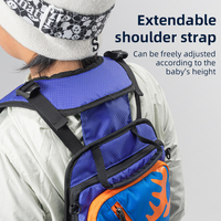 Qunature Kids Ski Trainer Sac à dos Outil de sport en plein air avec corde de traction Sac d'entraînement pour harnais de ski pour enfants