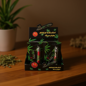 Wholesale <b>Smoking</b> Pipes 5 Pack Glass Pipe Set With Grinder And Case For Herb Use - Product Image 3