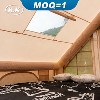 Kawagebo Kamp (KK) 9.8' X 6.9' Gonflable 6.3 ㎡   Tente de camping gonflable portable en toile Oxford pour glamping