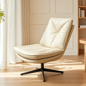 Padded Swivel Single Sofa <b>Chair</b> without Arms Thick Cushion for Bedroom Living Room <b>Study</b> Room Accent Furniture - Product Image 2