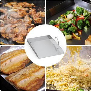 Tùy chỉnh kích thước laser logo miễn phí BBQ thép không gỉ vỉ nướng plancha nướng PAN tấm với xử lý chủ - Product Image 6