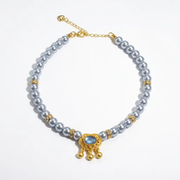 Collier de perles pour chat avec collier de perles mignon pour animaux de compagnie, accessoires de bijoux pour chiot et chat pour mariage et fête