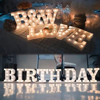 Accessoires de décoration de mariage Marry Me Lights Marquee Letter 4Ft Led Big Numbers Giant Light up Letters Led Marquee Alphabet Love Letters