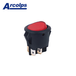 Interruttore a bilanciere DPDT a 6 pin serie RL3 5X 10A 125VAC ON-OFF-ON con cappuccio stampato, approvato CQC UL per sistemi di controllo elettrico - Product Image 4