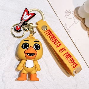 3D Horrible Freddy Porte-clés Cartoon Freddy Femmes Sac Pendentif Porte-clés Caoutchouc PVC Porte-clés pour Cadeau - Product Image 2