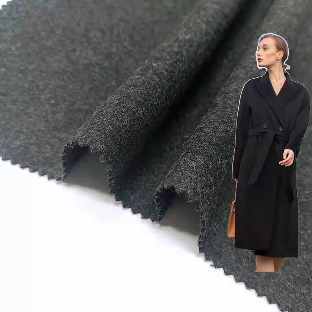 Для пальто, ткань Мелтон, шерсть, вискоза, ткань, Единая деформация и двойная нить, техника