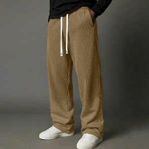 <span class=keywords><strong>Pantalon</strong></span> <span class=keywords><strong>de</strong></span> survêtement rayé pour homme Channel Fashion 2026 Printemps, coupe ample, jambe large, décontracté, avec <span class=keywords><strong>taille</strong></span> <span class=keywords><strong>élastique</strong></span> et poches - Product Image 4