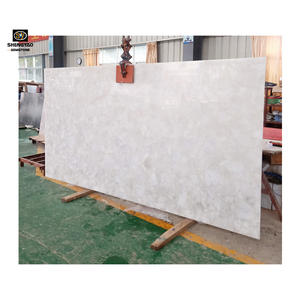 Pierre naturelle en albâtre blanc, dalle <span class=keywords><strong>de</strong></span> marbre en quartz - Product Image 2