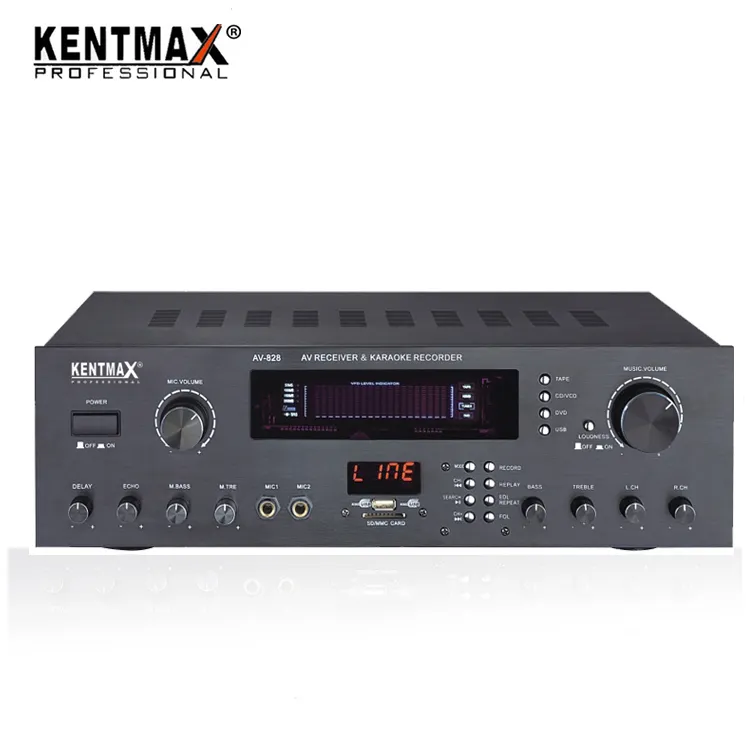 Neue design KTV karaoke empfänger mixer hifi verstärker Hause audio professionelle digitale power verstärker