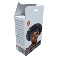 Boîte d'emballage en papier d'affichage Durags Bonnet de nuit avec logo imprimé personnalisé