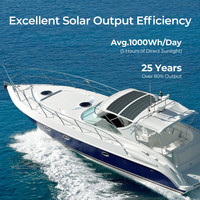 Flexible 390w 395w 400w mono panneaux solaires panneau solaire pour RV toit bâtiments de navires voitures hangar haute efficacité