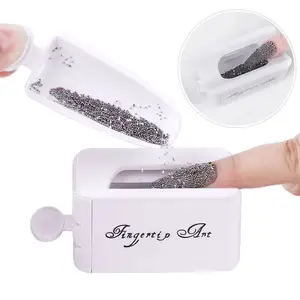 MEETNAIL Maniküre Pulver Recycling Aufbewahrung sbox Tragbarer Infiltration pulver behälter Weiße Doppels chicht French Powder Box