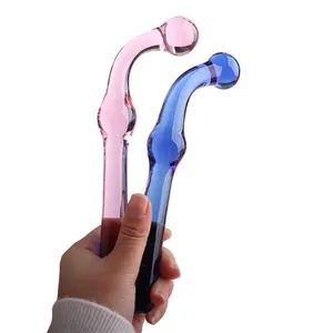 Wholesale Masturbation Stimulator Erotic Sex Toys for Couple Crystal Anal Plug Glass Butt Plug