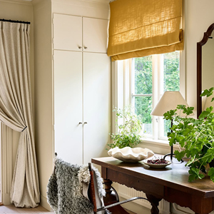 Römische Jalousien aus Leinen nach Maß Licht durchlässiges Design Dekorative Vorhänge und Volants - Product Image 2