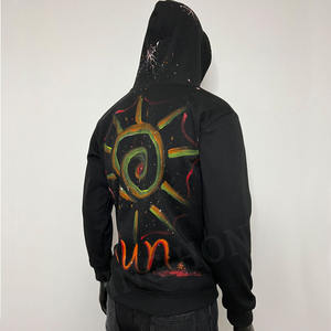 OEM de alta calidad Splash Paint sudaderas con capucha multicolor Graffiti Splatter Sudadera con capucha para los hombres - Product Image 3