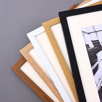 Vente en gros 12 couleurs 4x6 5x7 6x8 8x10 11x14 11x17 16x20 pouces A3 A4 A5 taille personnalisée mur MDF cadres photo en bois moulage bois