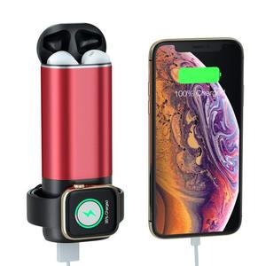 5200 Multifonction 3 EN 1 Banque de Puissance de <span class=keywords><strong>Chargeur</strong></span> Sans Fil de Charge Pour <span class=keywords><strong>Apple</strong></span> <span class=keywords><strong>iPhone</strong></span>/airpod/montre 1/ 2/3/4 - Product Image 1