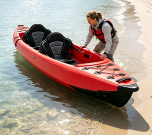 Kayak gonflable Drop Stitch pour la pêche, kayak gonflable pour 2 personnes, bateau gonflable pour la pêche en rivière, lac, mer - Product Image 1