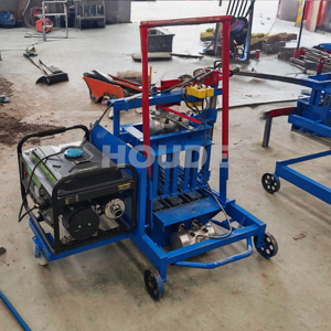 Zambia 8inch 6inch 2 lỗ rỗng khối bê tông Máy phát điện Powered <span class=keywords><strong>Interlock</strong></span> khối làm máy móc - Product Image 5
