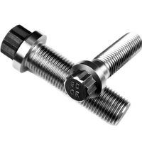 Boulons métriques à tête hexalobulaire en acier inoxydable Bride Vis à 12 points Boulon à tête Torx, Boulon noir, Boulons en acier au carbone galvanisé