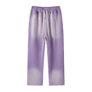 Pantalones Deportivos de Pierna Ancha para Hombre, Estilo Tie-Dye, Cintura Regular, Suaves, Elásticos, Transpirables, con Bolsillos Laterales - Product Image 2