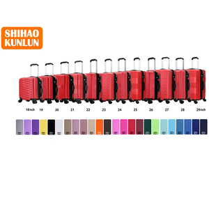 ชุดกระเป๋าเดินทางแบบถือขึ้นเครื่องขนาดใหญ่ 12 ชิ้น ขายส่ง ขนาด 18" 19" 20" 21" 22" 23" 24" 25" 26" 27" 28" 29" นิ้ว วัสดุ ABS ชุดกระเป๋าเดินทางแบบกึ่งสำเร็จรูป - Product Image 1