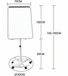 <span class=keywords><strong>Tableau</strong></span> blanc scolaire magnétique 70x100 personnalisé <span class=keywords><strong>tableau</strong></span> à feuilles mobiles avec planche à dessin effaçable à sec chevalet roue de <span class=keywords><strong>tableau</strong></span> à feuilles mobiles - Product Image 5