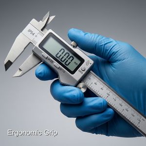 Calibre à pied à coulisse de précision Jeoro, usiné avec précision, 0-8 pouces, échelle métrique et impériale, avec fonction de mesure de profondeur - Product Image 4