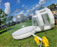 Dôme de fête commercial transparent pour enfants, globe de neige gonflable, bulle gonflable, château gonflable, tente de jeu