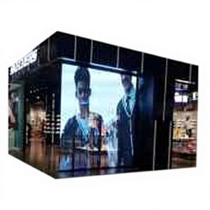 Transparent LED <b>Display</b> Cabinet Silver <b>Wall</b> Mount Outdoor High Brightness IP65 Waterproof 7000cd - Product Image 5