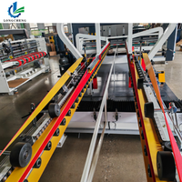 Machine plieuse-colleuse et agrafeuse électrique entièrement automatique pour boîtes de carton de boissons, haute productivité