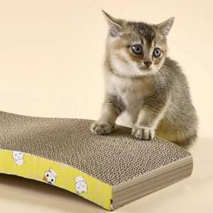 <b>Cat</b> Scratcher Cardboard with Catnip Recycle Corrugated Scratching Pad Reversible Replacement Scratcher Pad Lounge <b>Sofa</b> Bed - Product Image 5