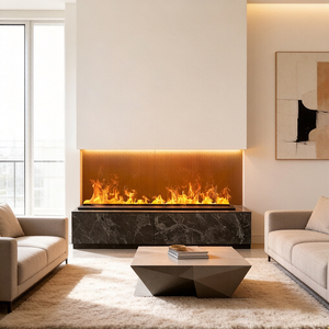 Chimenea <span class=keywords><strong>El</strong></span>éctrica Decorativa de Vapor de <span class=keywords><strong>Agua</strong></span> 3D de 70CM con Recarga Automática de <span class=keywords><strong>Agua</strong></span>, Llama Multicolor Controlada por Aplicación - Product Image 4