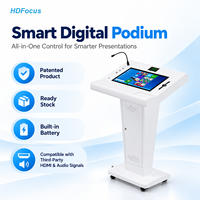 Podium numérique interactif portable à affichage tactile de 21.5 pouces avec système audio amélioré pour les centres commerciaux des églises Fournisseur OEM