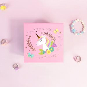 Yiyu Sonmelix Piccola Scatola Musicale Personalizzata in Legno da 4 Pollici con Ballerina, Scatola Musicale Portagioie con Unicorno, Regalo con Cassetto - Product Image 4