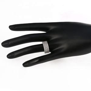 Joyería de Moda al por Mayor, Anillos de Boda de Oro Blanco con Diamantes TDW para <span class=keywords><strong>Mujer</strong></span>, Catálogo - Product Image 3