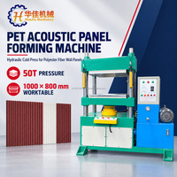 Machine de formage de panneaux acoustiques en fibre de polyester PET sur mesure, presse hydraulique à froid