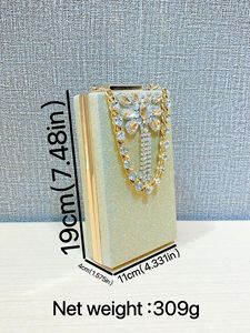 New Cross-border Mobile Phone Crossbody Clutch Bag Single Strap Closure Bow Decoration Polyester Evening Bag Tanjing - Product Image 5
