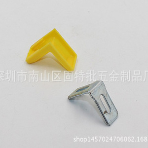 <b>Plastic</b> And Iron L Shape Corner <b>Bracket</b> 27mm 26mm For Furniture Shelf Support Durable Connector - Product Image 3