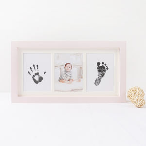 Cornice Fotografica in Legno Impermeabile per Mani e <span class=keywords><strong>Piedi</strong></span> del Neonato, Installazione da Tavolo, Forma Rettangolare - Product Image 2