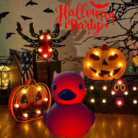 Cadeau créatif Canard en résine pour figurines de collection Halloween Canards en caoutchouc Décoration de bureau